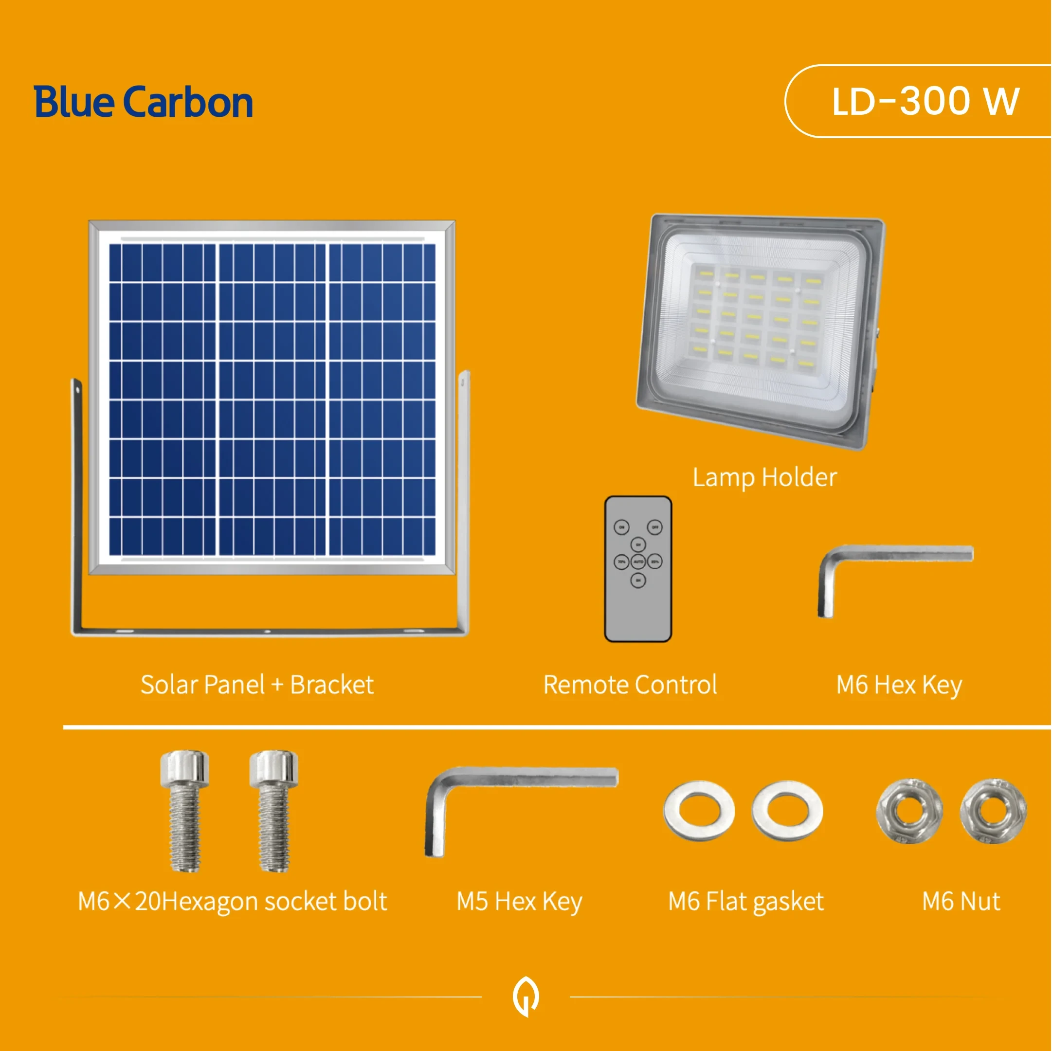 Projecteur Solaire Blue Carbon LD 300W